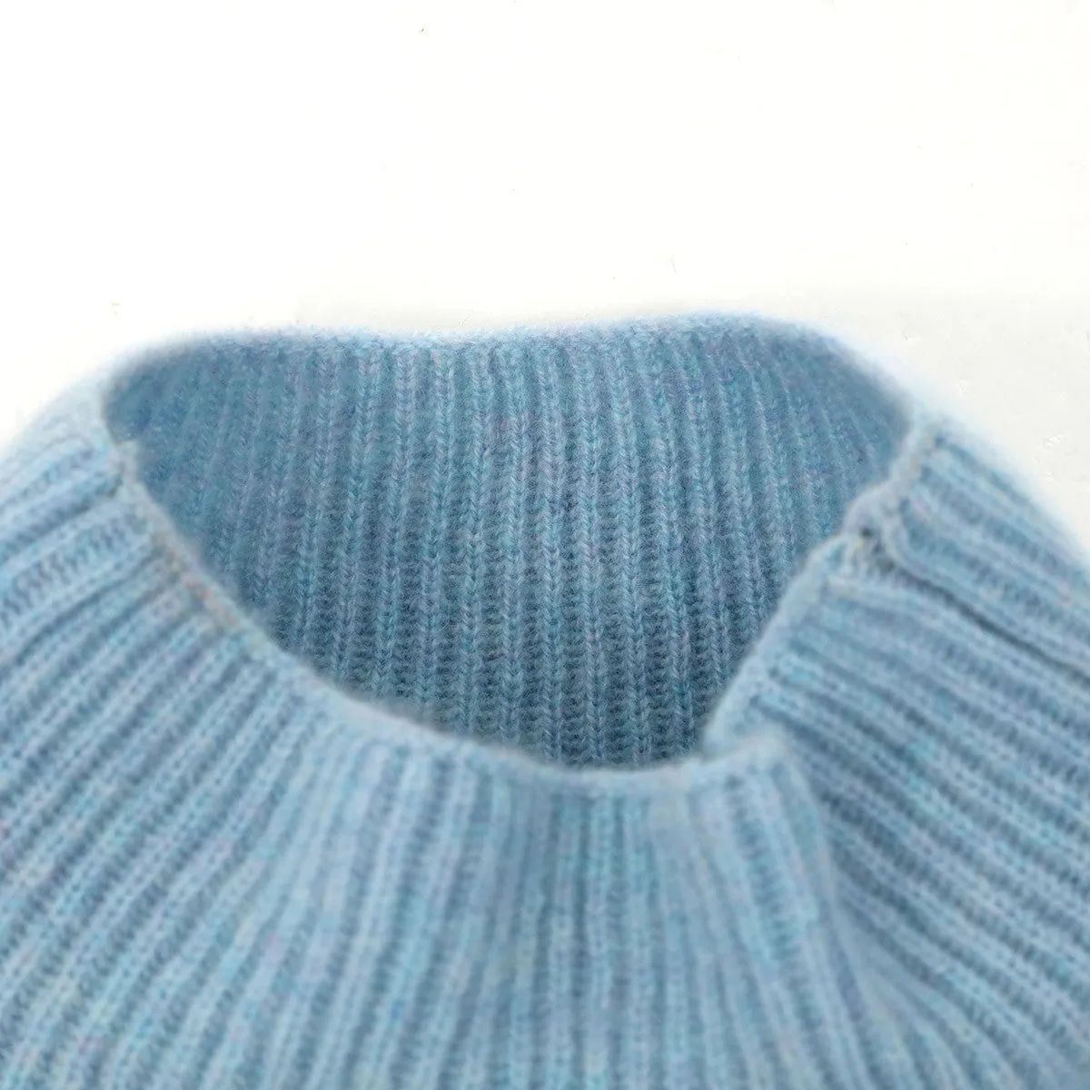 100% Cashmere Turtleneck Knitted Sweater