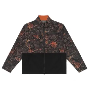 100 Thieves x Malbon Woodsman Zip Off Windbreaker - Tree Camo