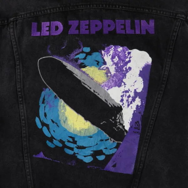 1990s Led Zeppelin Zoso Denim Jacket