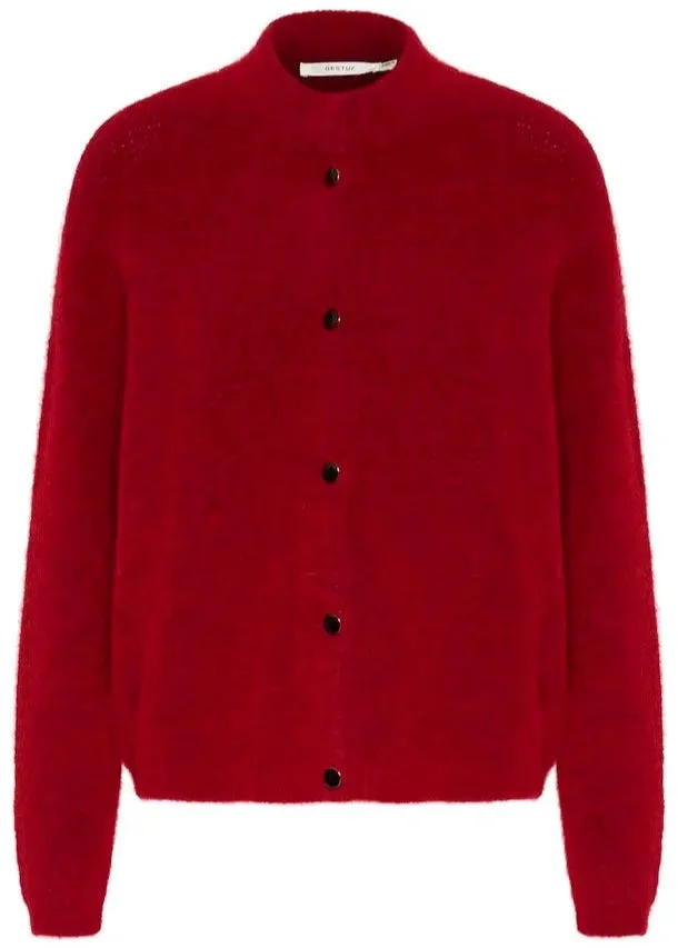 ALPHAGZ SHORT CARDIGAN | HAUTE RED MELANGE