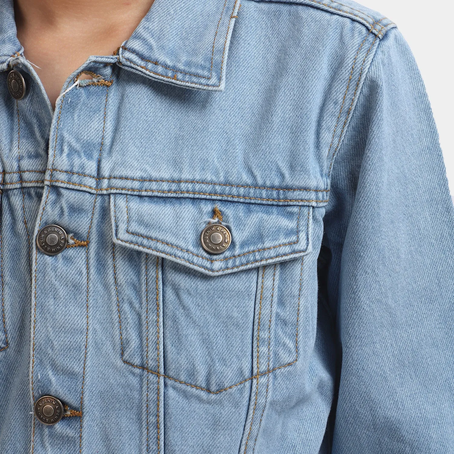 Boys Denim Jacket Basic - Ice Blue