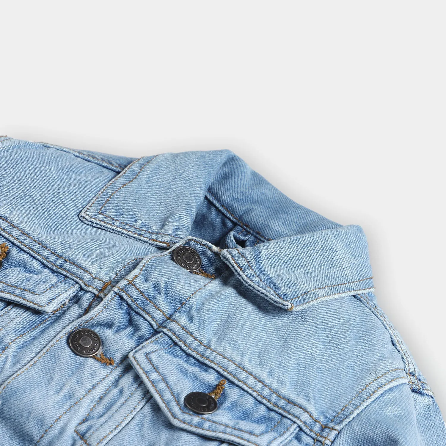 Boys Denim Jacket Basic - Ice Blue