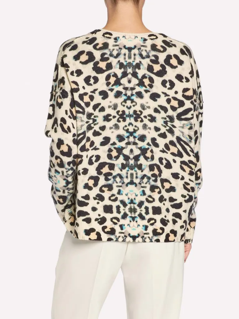 Brochu Walker - Brighter Printed Cew in Leopard Print