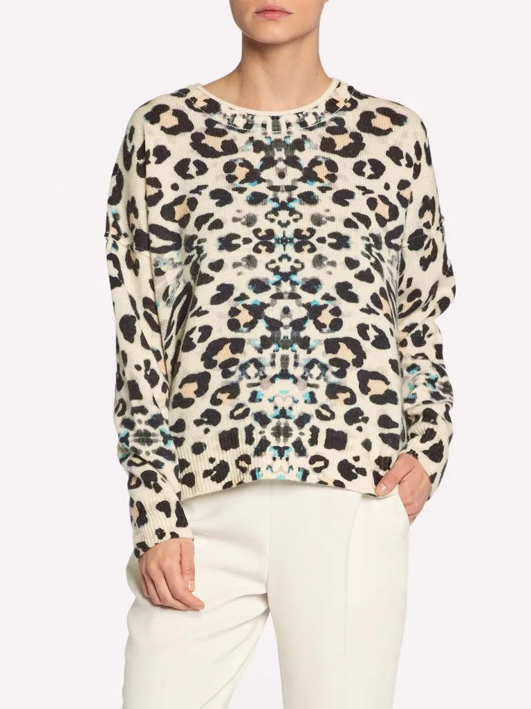 Brochu Walker - Brighter Printed Cew in Leopard Print