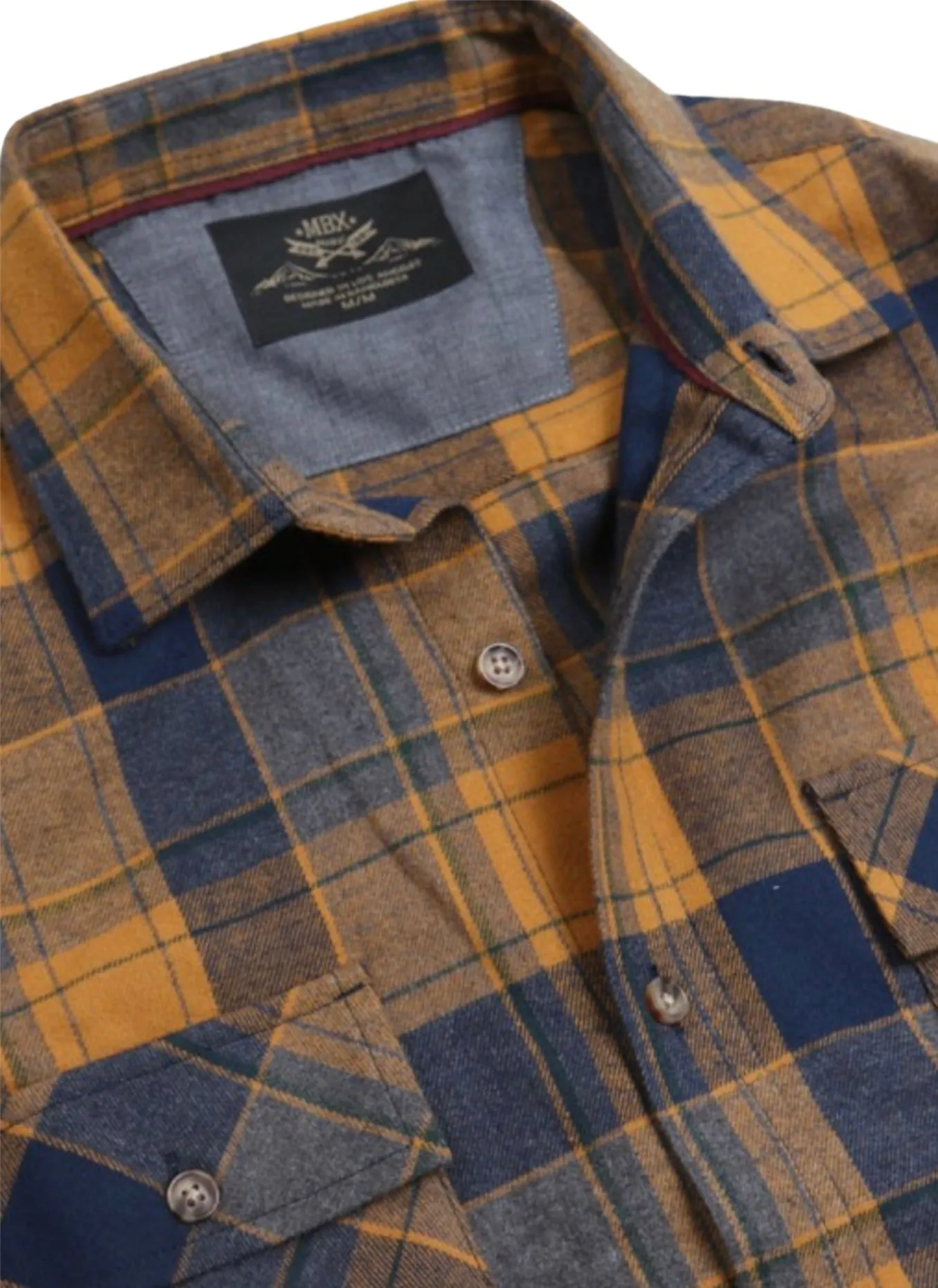 Bronze Long Sleeve Flannel Shirt