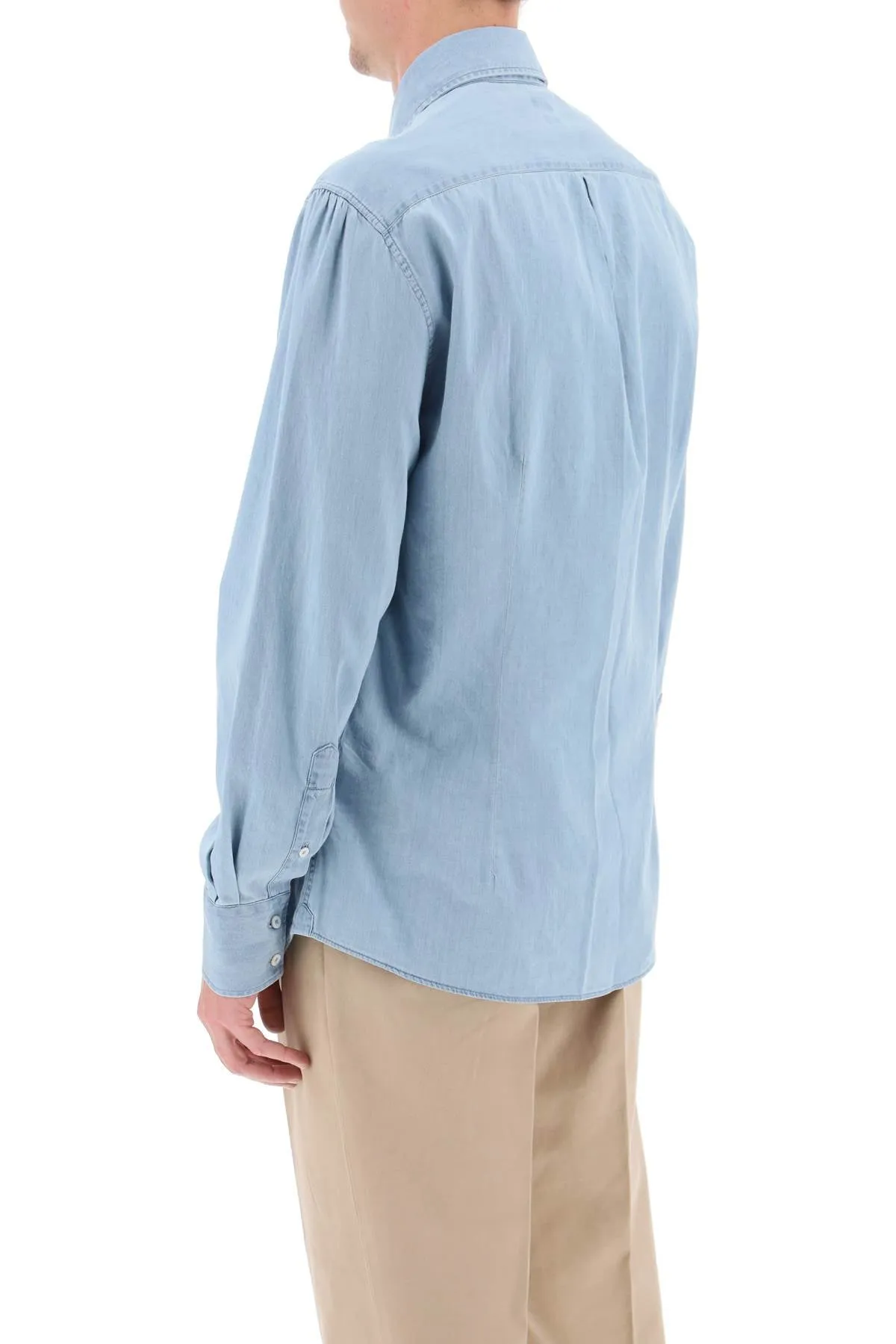 Brunello Cucinelli Chambray Shirt (Size - Xl)