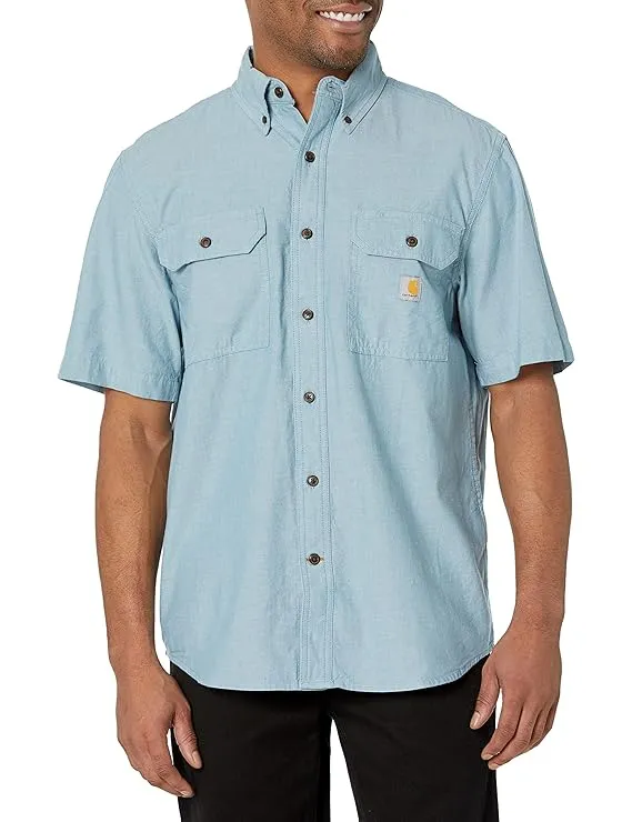 Carhartt Men's Loose Fit Medium Weight Chambray Short-Sleeved Shirt