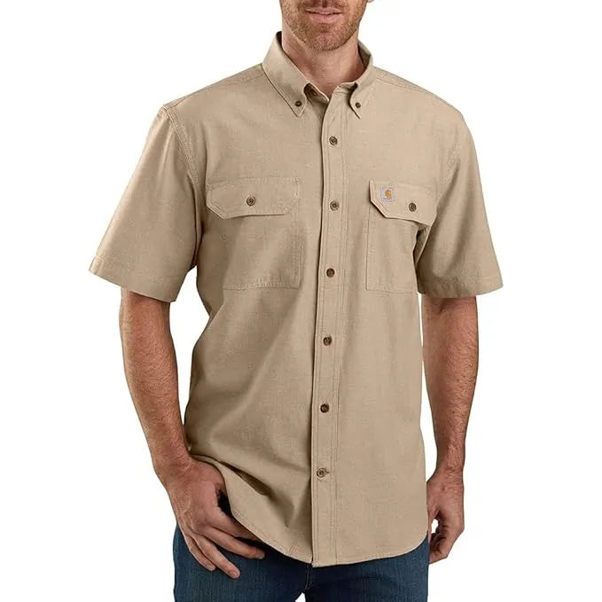 Carhartt Men's Loose Fit Medium Weight Chambray Short-Sleeved Shirt