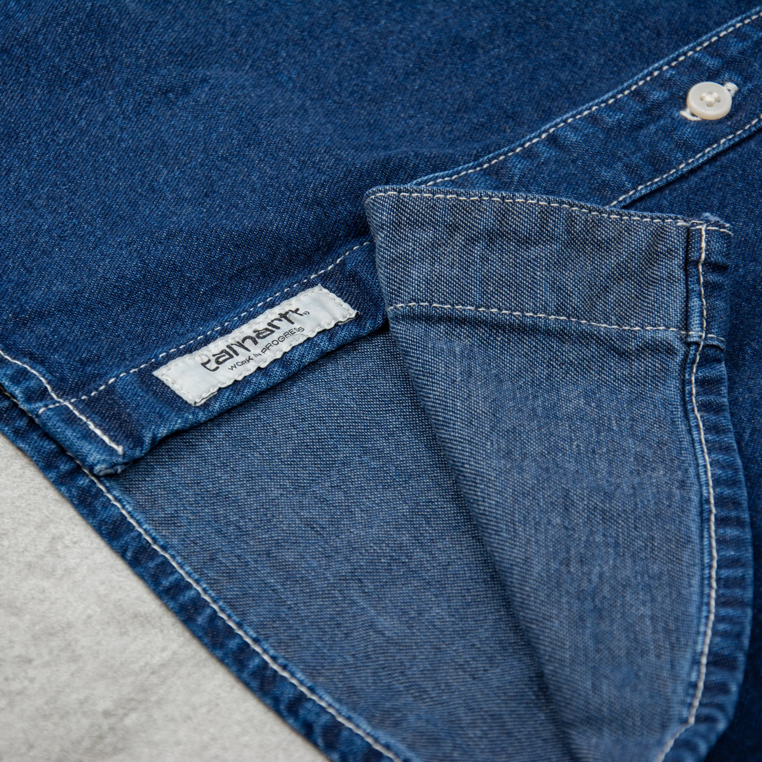 Carhartt WIP Weldon Shirt - Blue Stone Washed