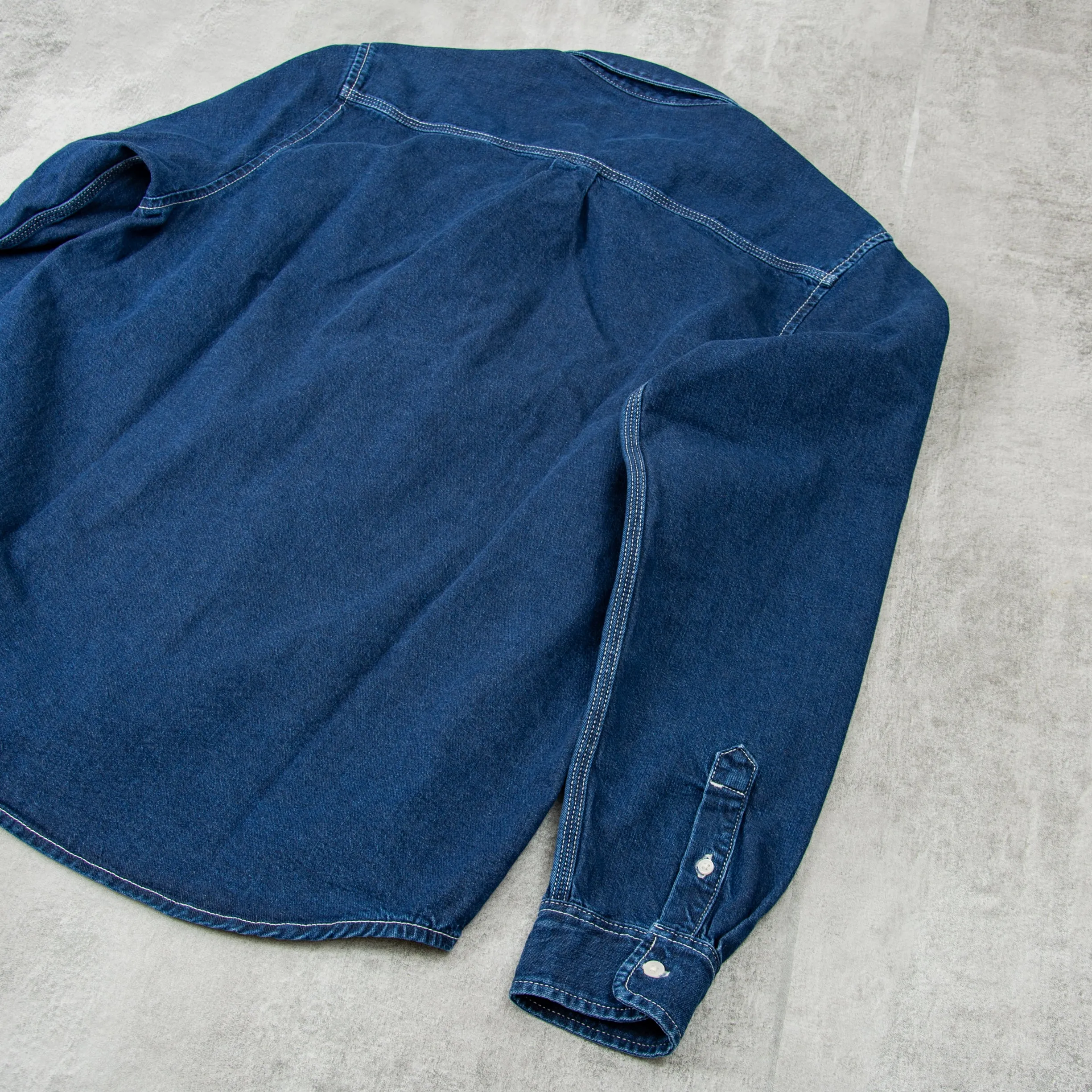 Carhartt WIP Weldon Shirt - Blue Stone Washed