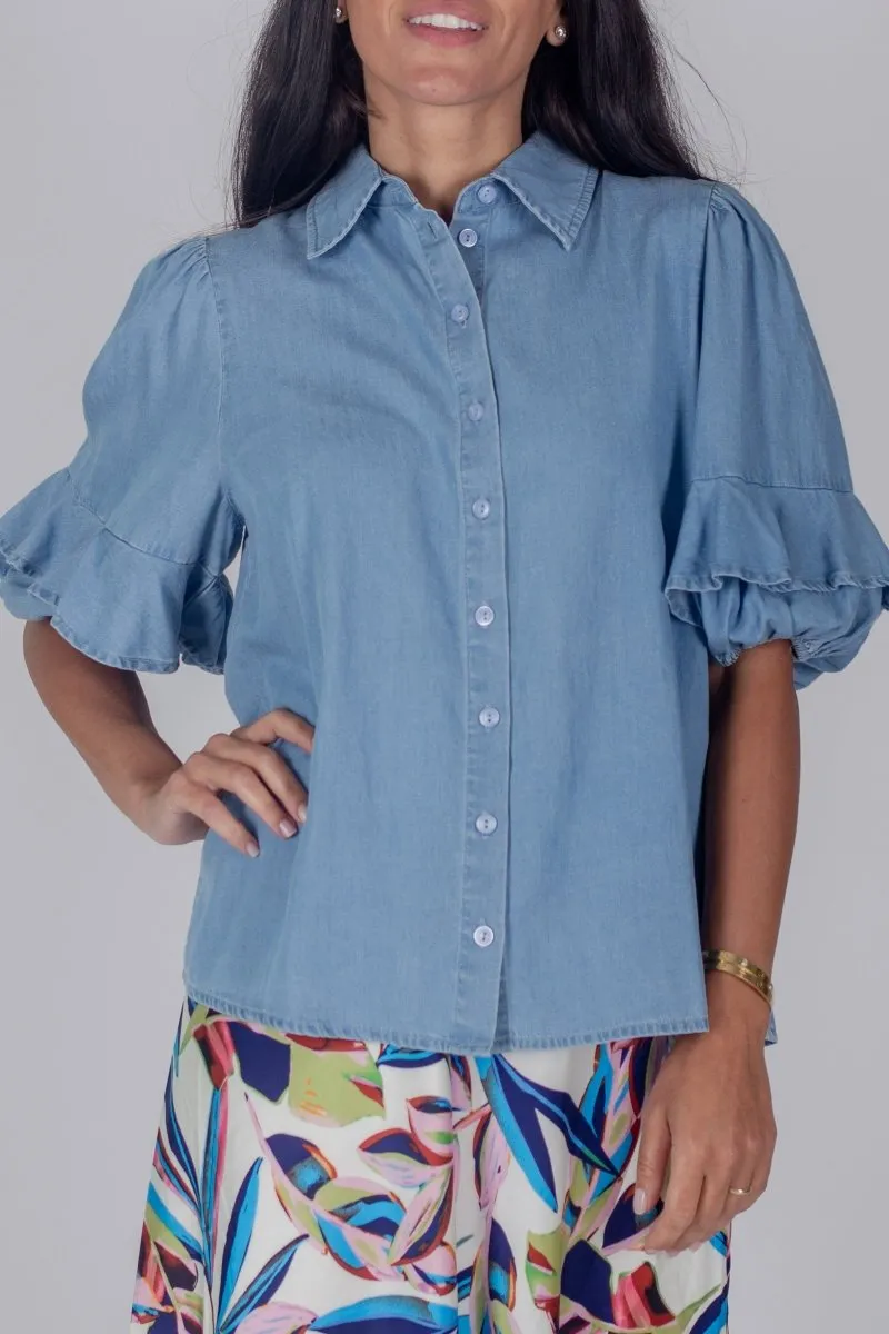 CASEY TOP (CHAMBRAY)