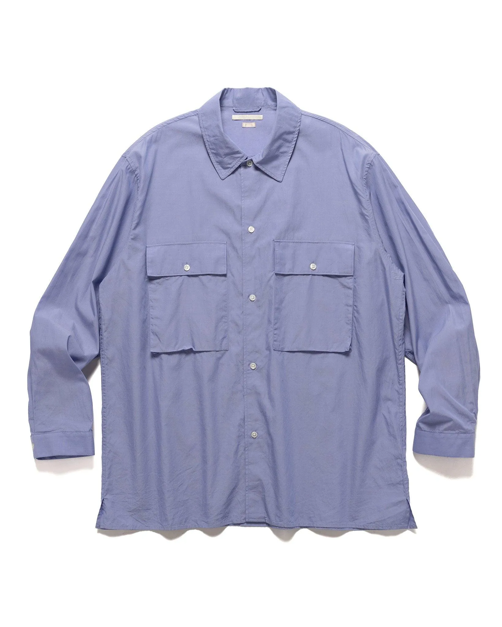 Chambray Military Shirt Saxe