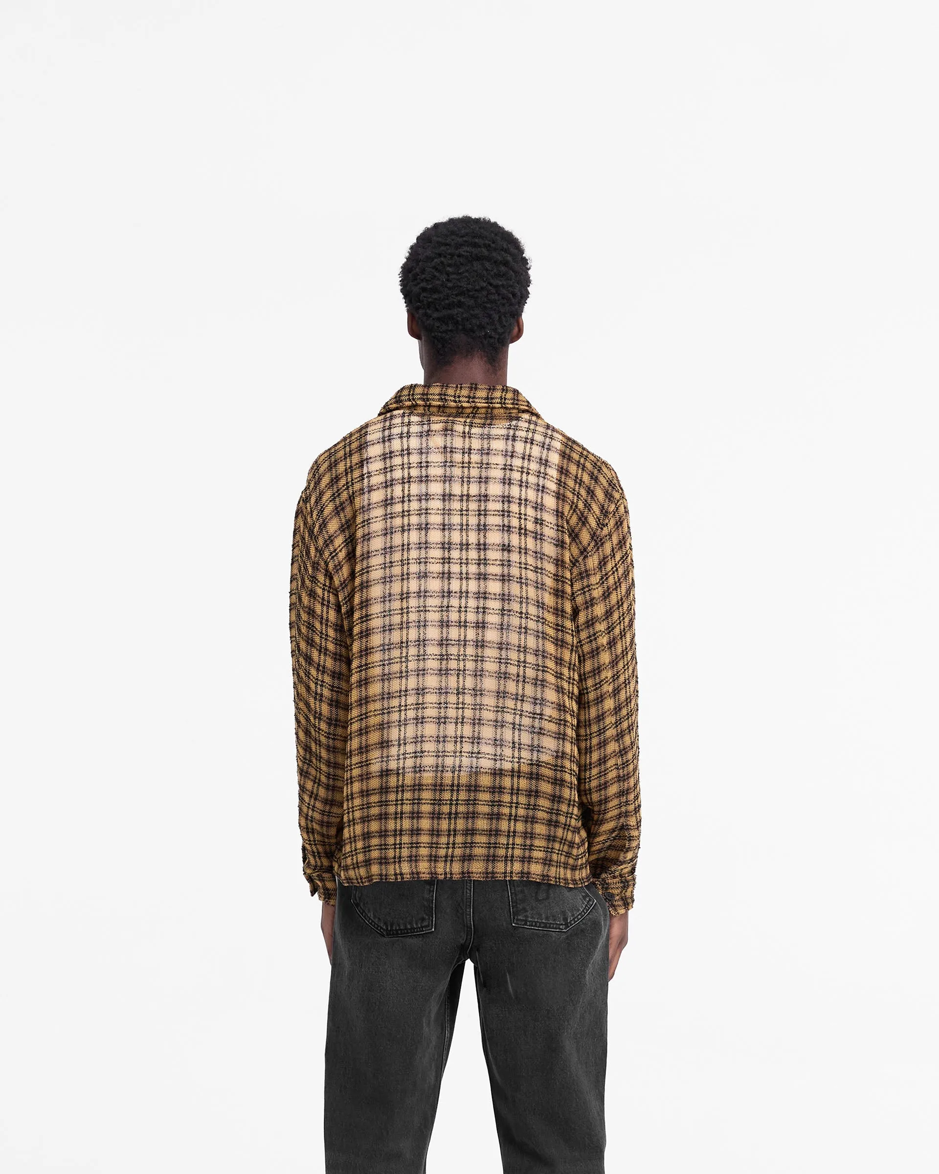 Check Flannel Shirt - Yellow Check