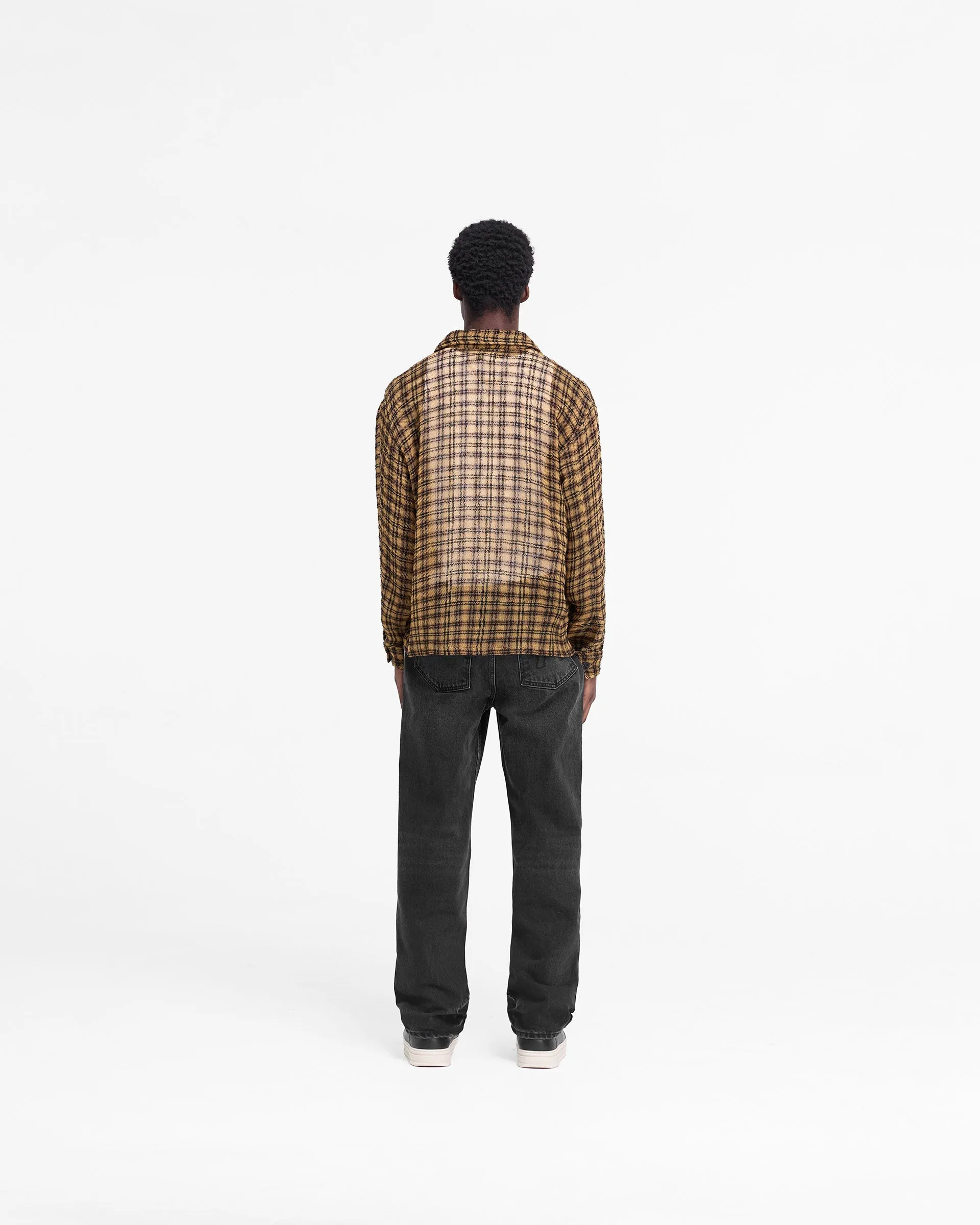 Check Flannel Shirt - Yellow Check