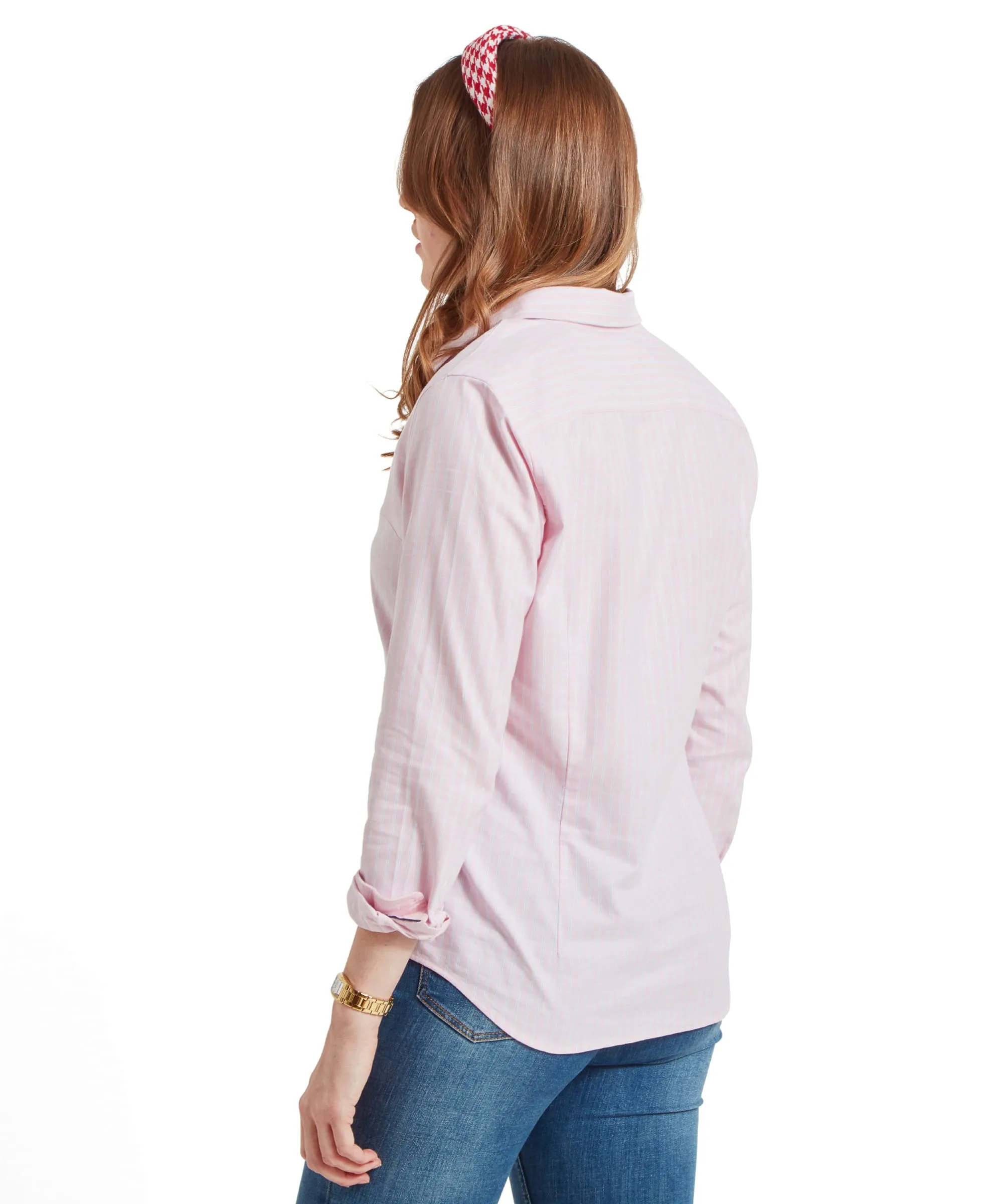 Cley Oxford Shirt - Pink/Blue Stripe