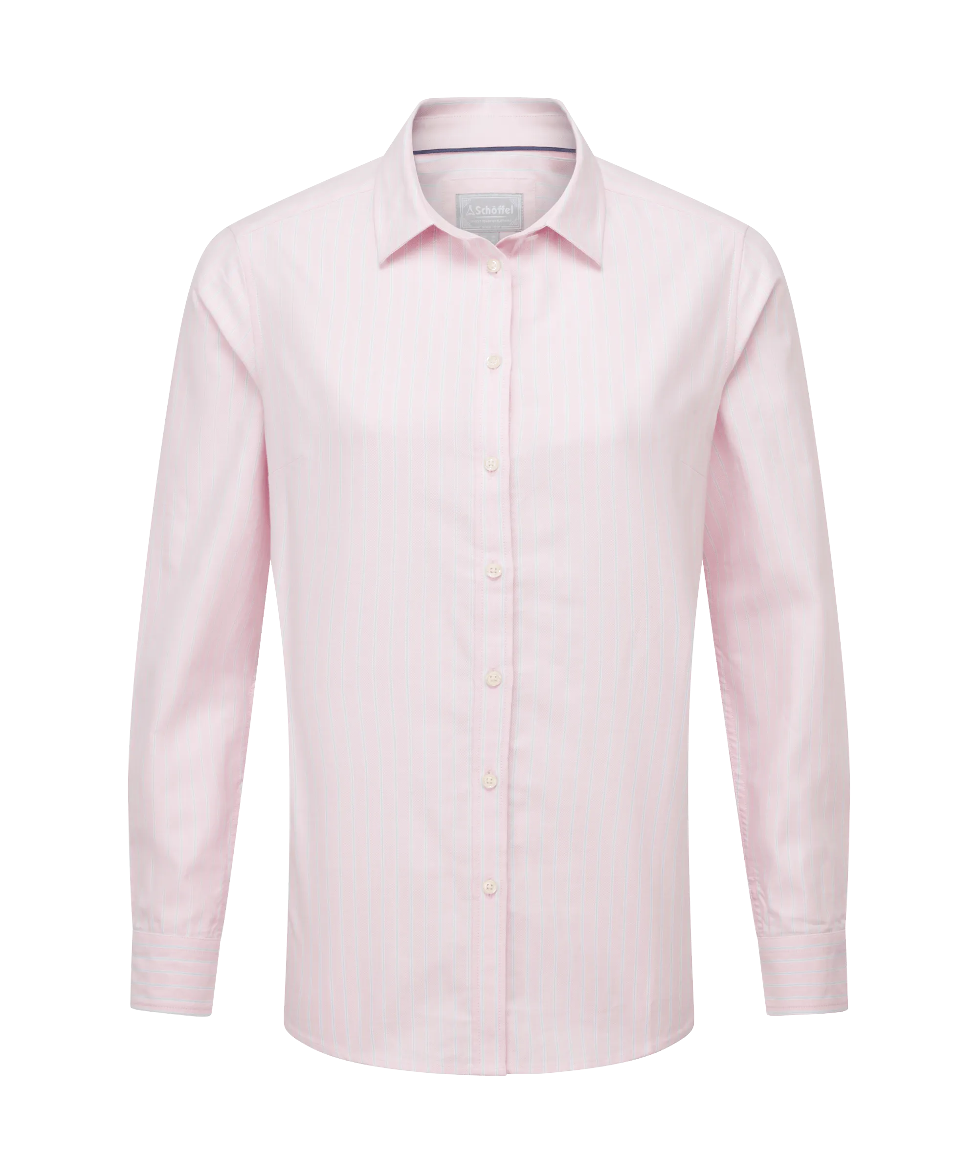 Cley Oxford Shirt - Pink/Blue Stripe