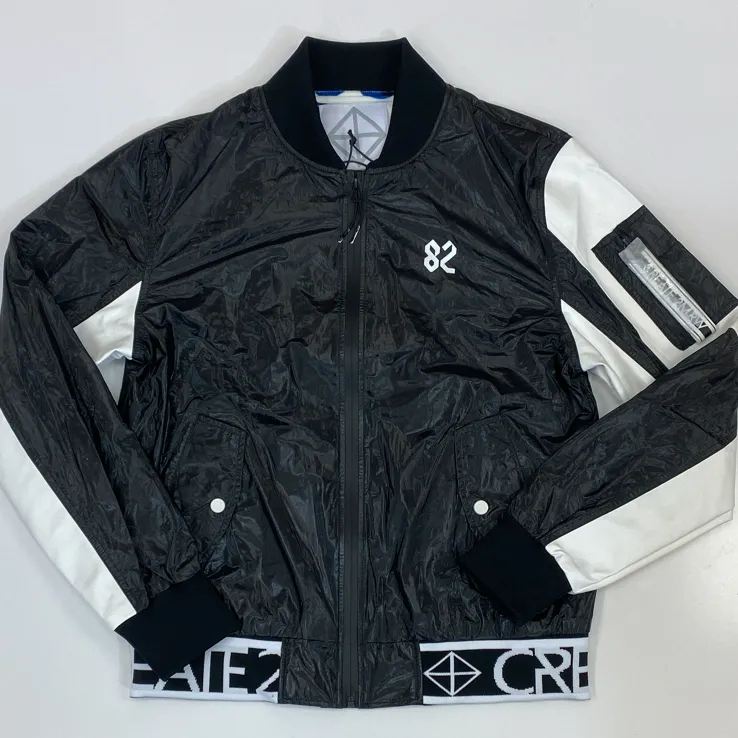 Create Tmrw- nylon bomber jacket w/contrast