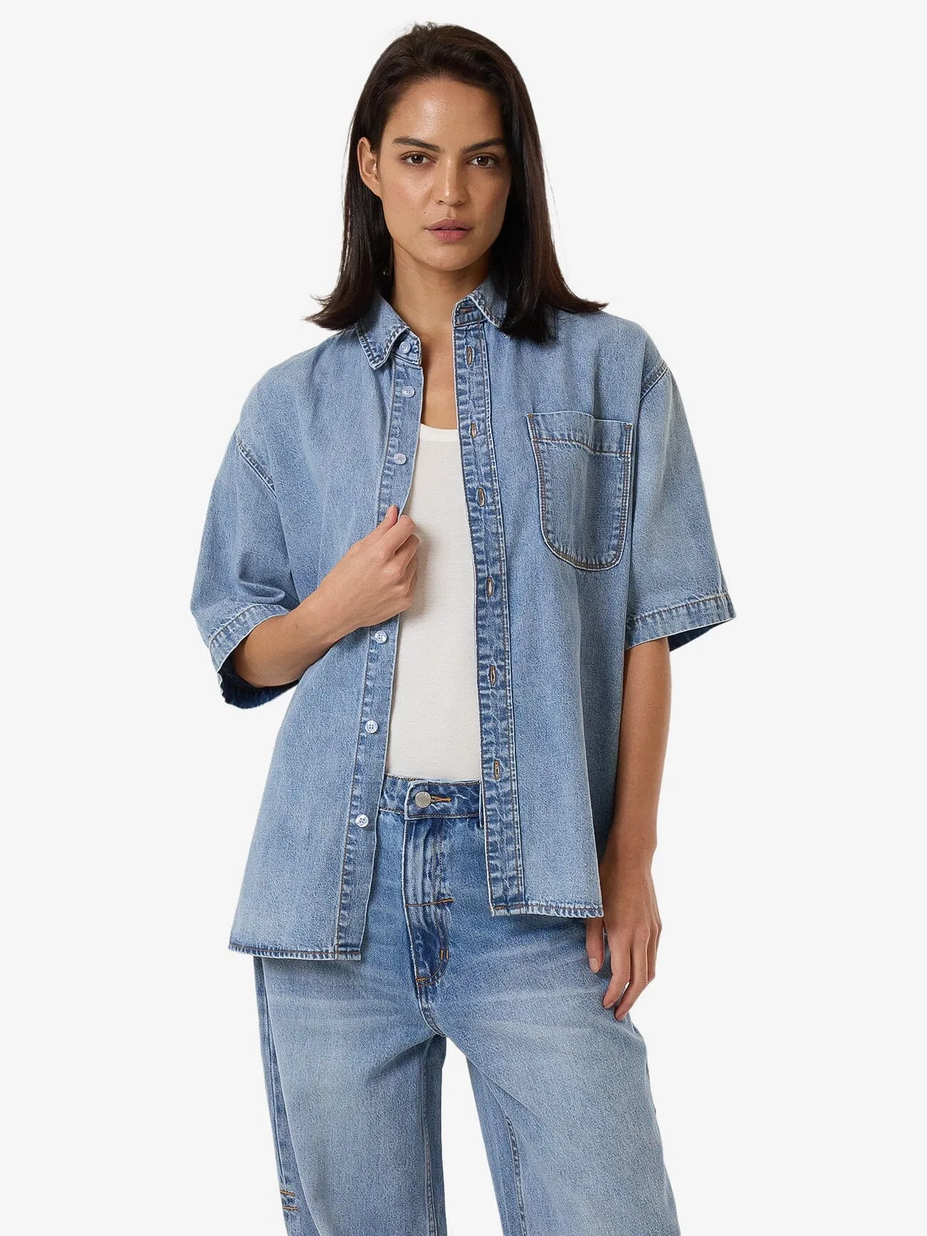 Darian Denim Shirt - Tempest Blue