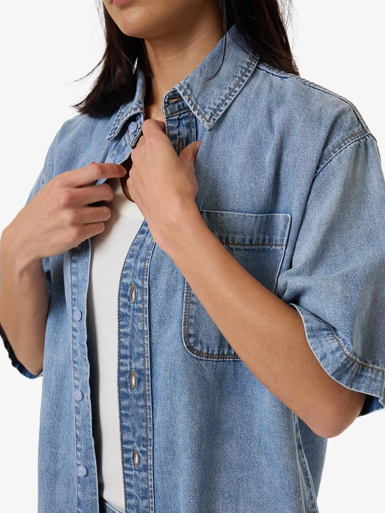 Darian Denim Shirt - Tempest Blue