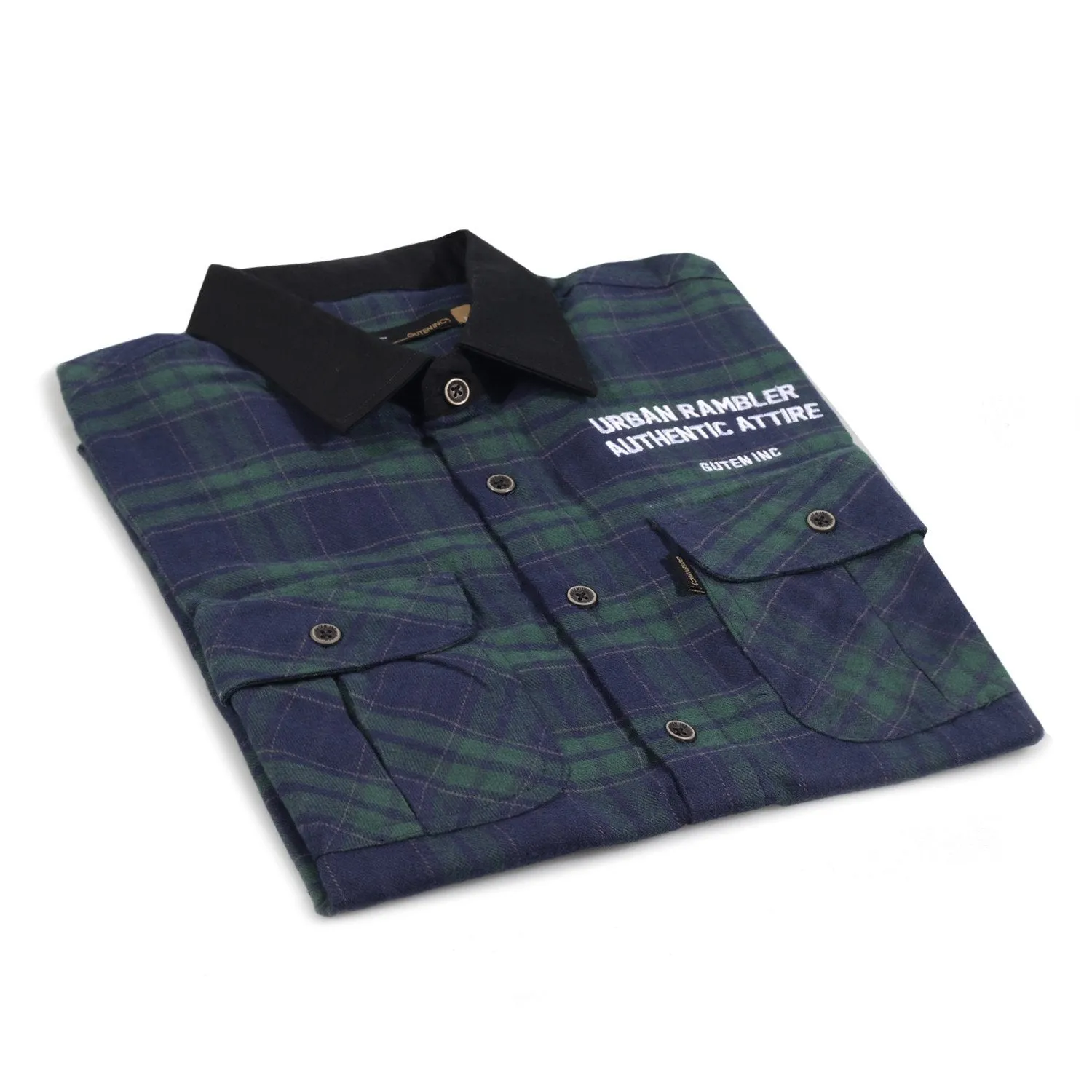 Devante Flannel Green Blue Shirt