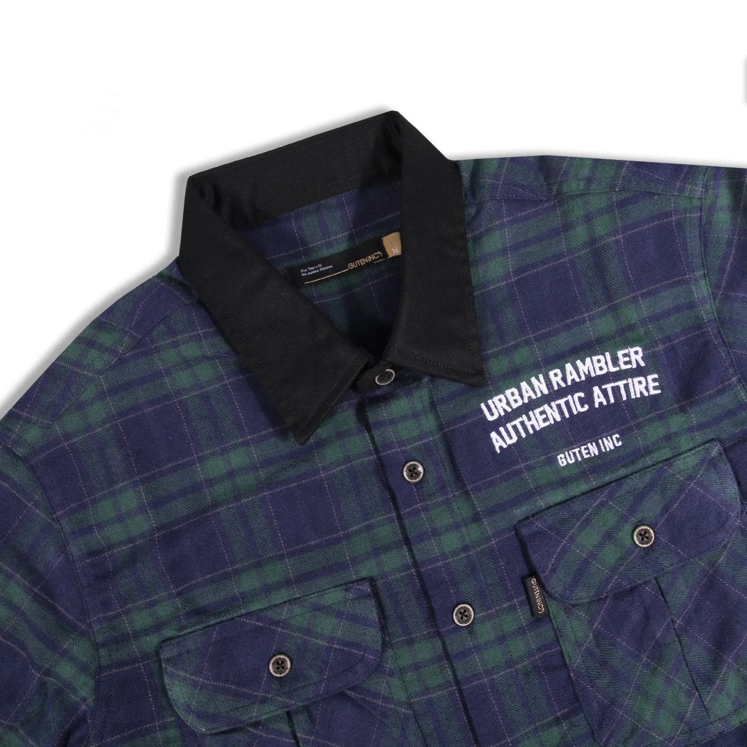 Devante Flannel Green Blue Shirt