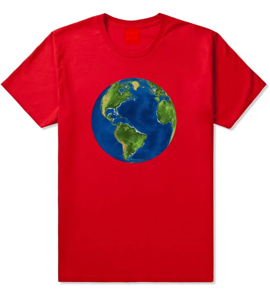 Earth Globe Mens T-Shirt