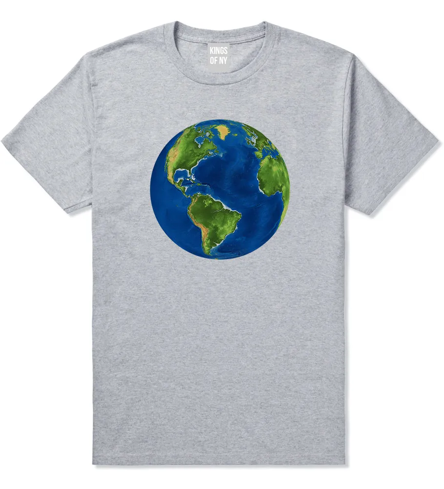 Earth Globe Mens T-Shirt