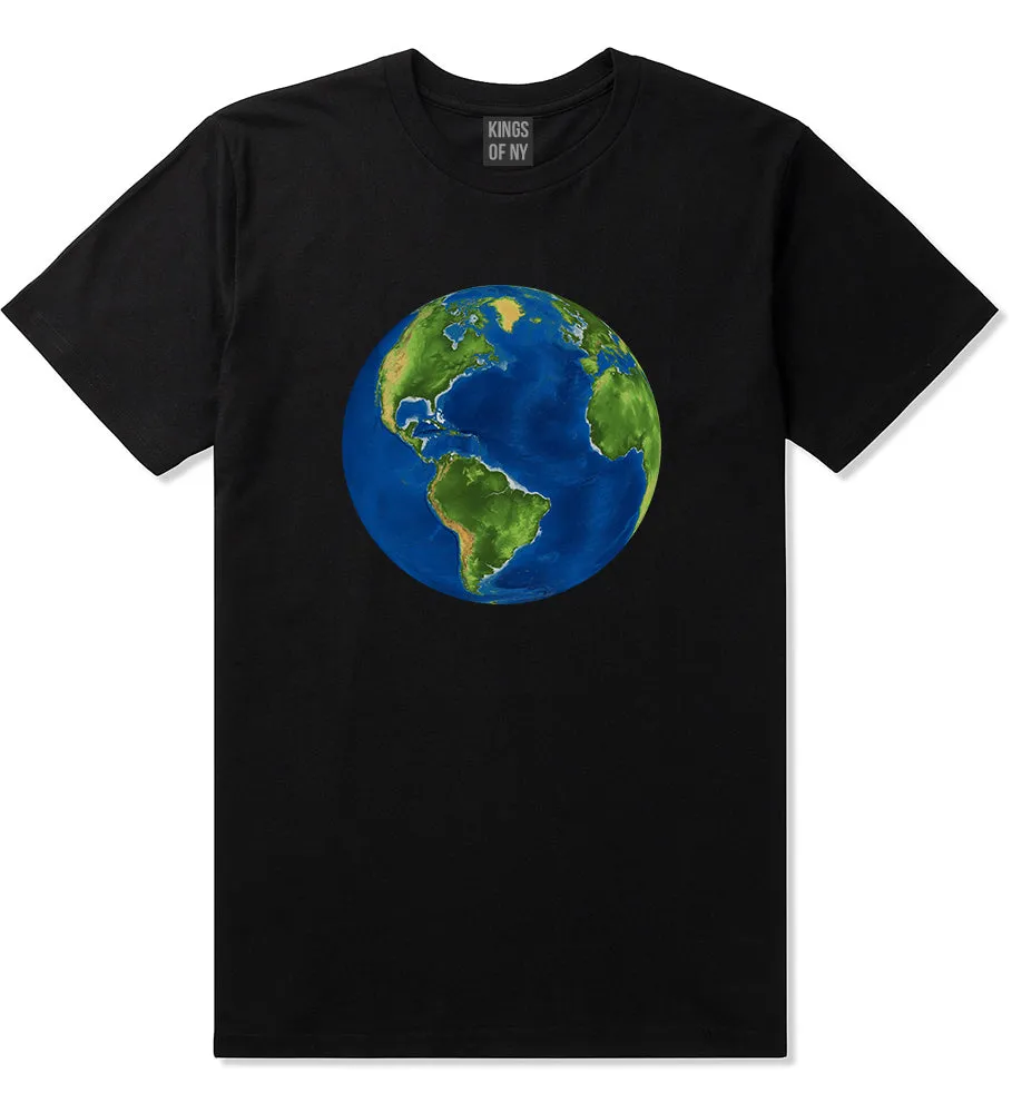 Earth Globe Mens T-Shirt