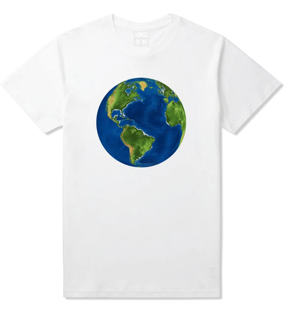 Earth Globe Mens T-Shirt