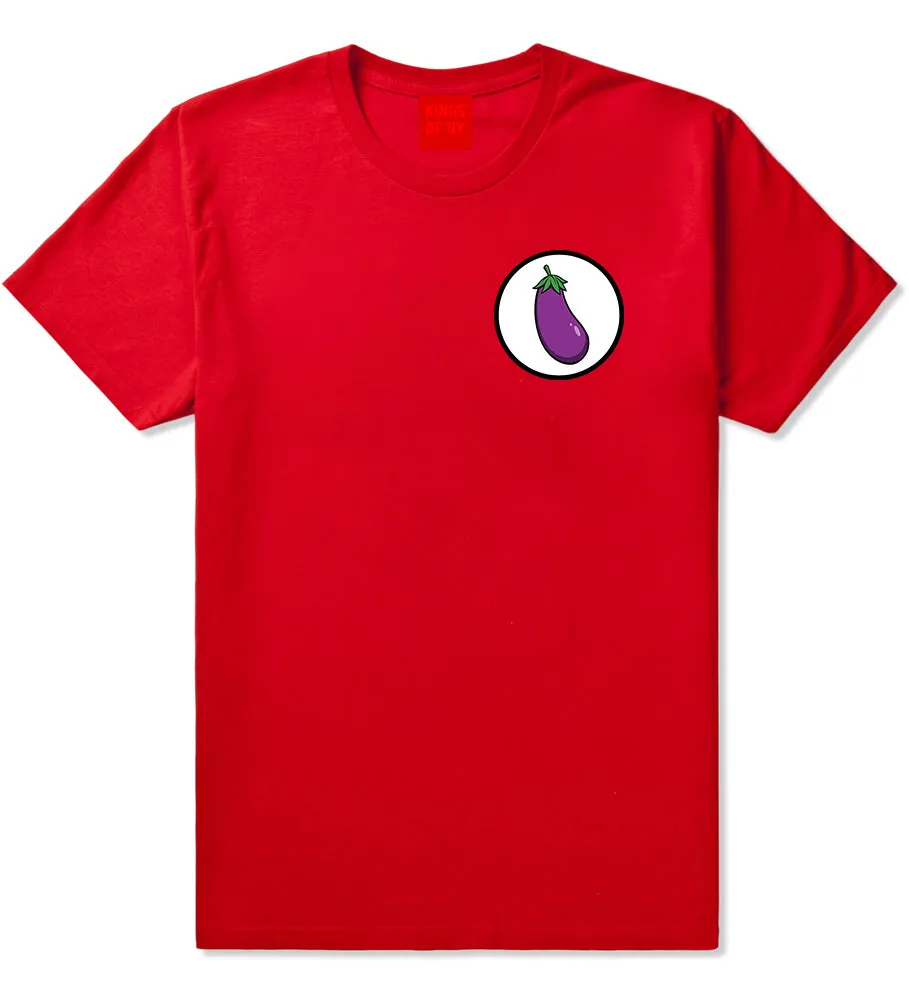 Eggplant Chest Mens T-Shirt