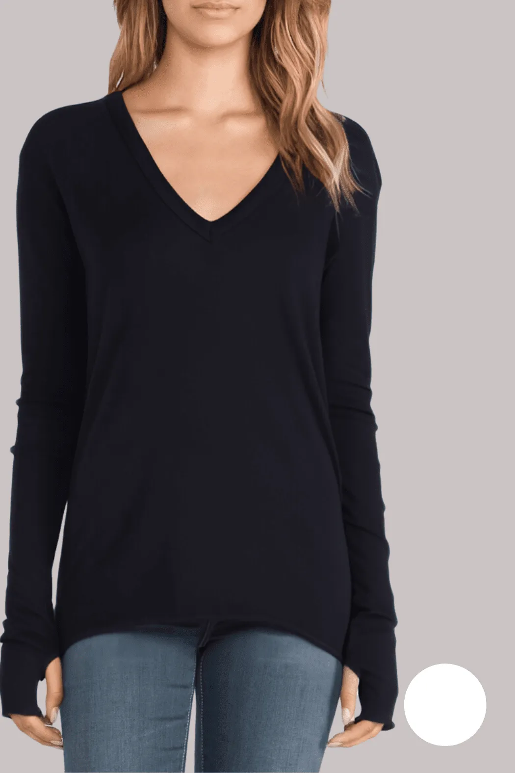 Enza Costa Cashmere Loose V Sweater