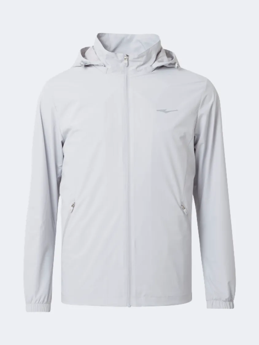 Erke Windbreaker Men Running Jacket Light Grey