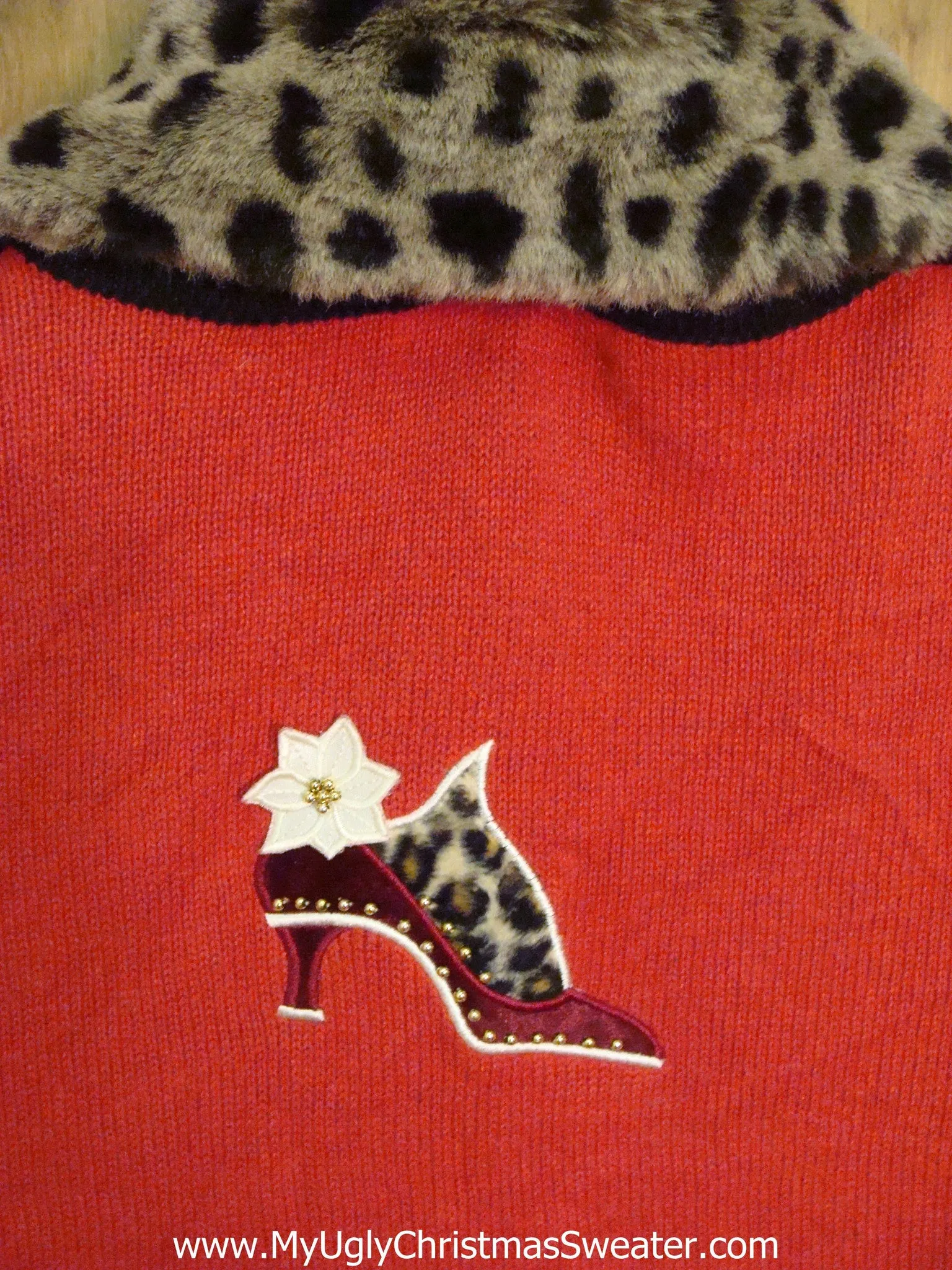 Fancy Furry Shoes Corny Christmas Sweater Vest