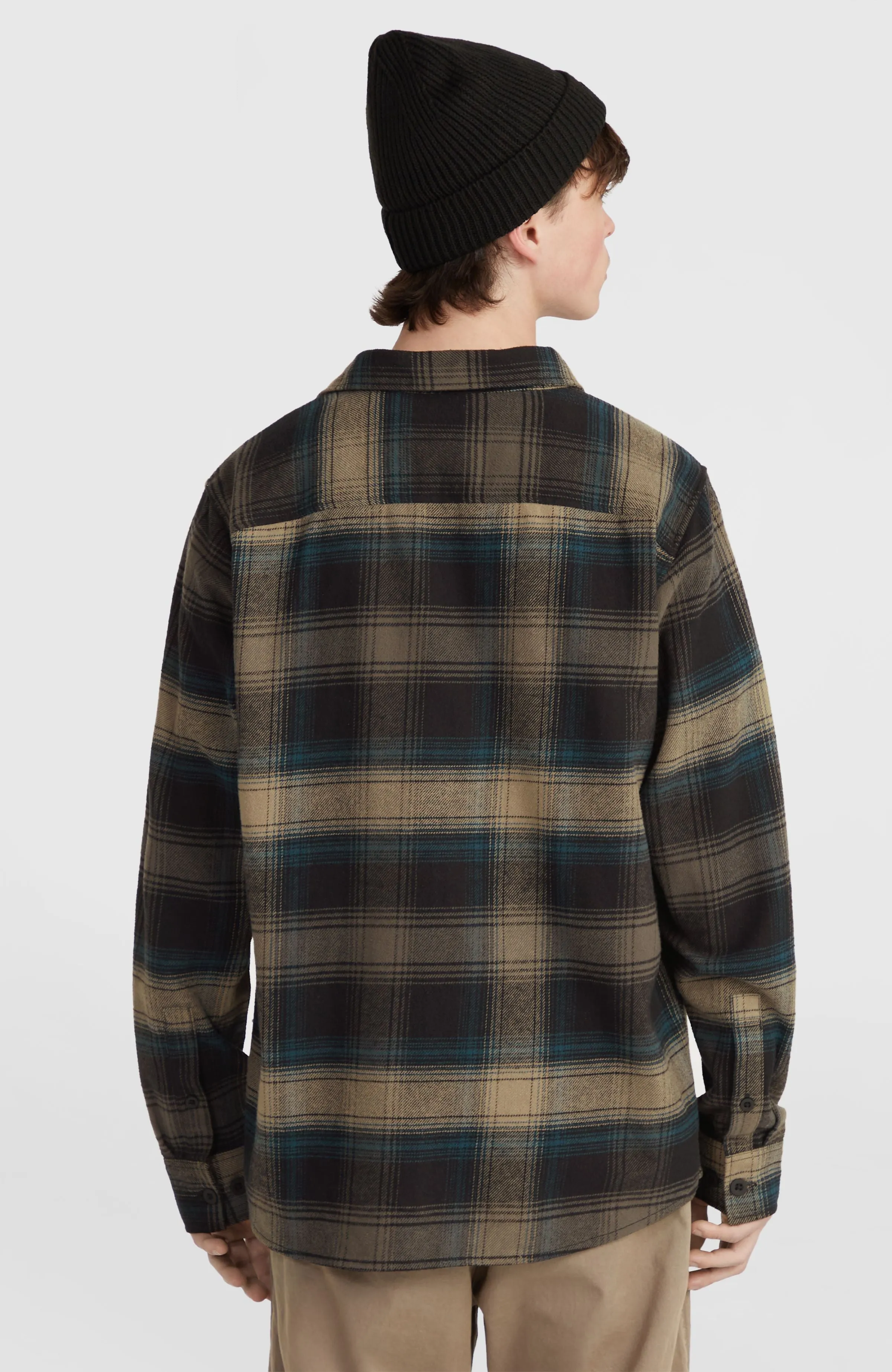 Flannel Check Shirt | Black Check Small