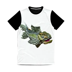 Green Fish Classic Sublimation Panel T-Shirt