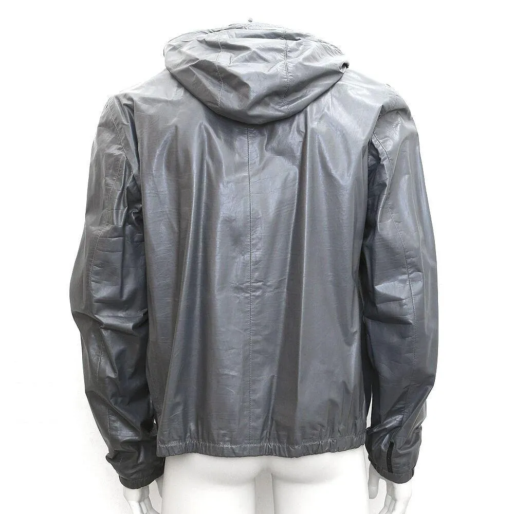 Grey Kangaroo Leather Windbreaker Jacket