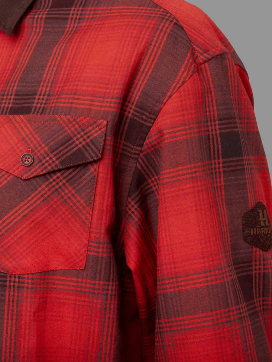 HARKILA Driven Hunt Flannel Shirt - Mens - Red/Black Check