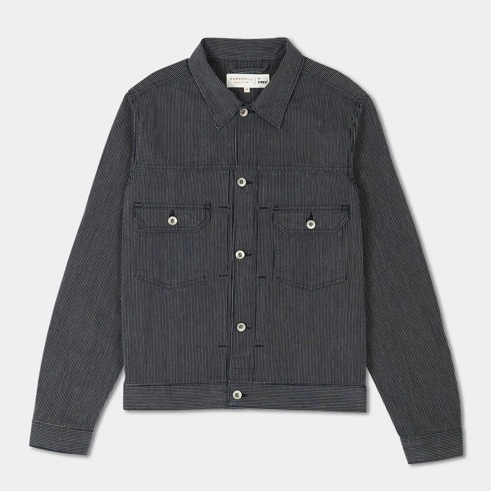 Hawksmill X YMC MK2 Japanese Selvedge Stripe Jacket (Navy Stripe)