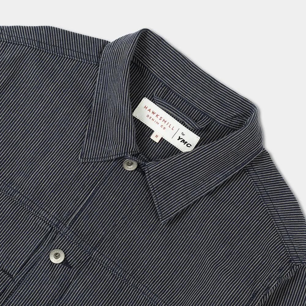 Hawksmill X YMC MK2 Japanese Selvedge Stripe Jacket (Navy Stripe)