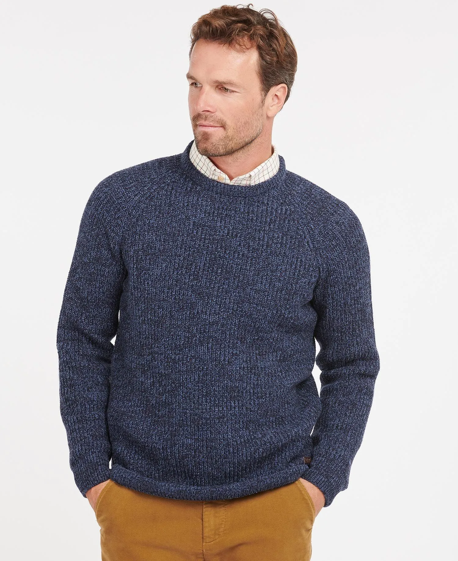 Horseford Crew Neck Sweater - Navy