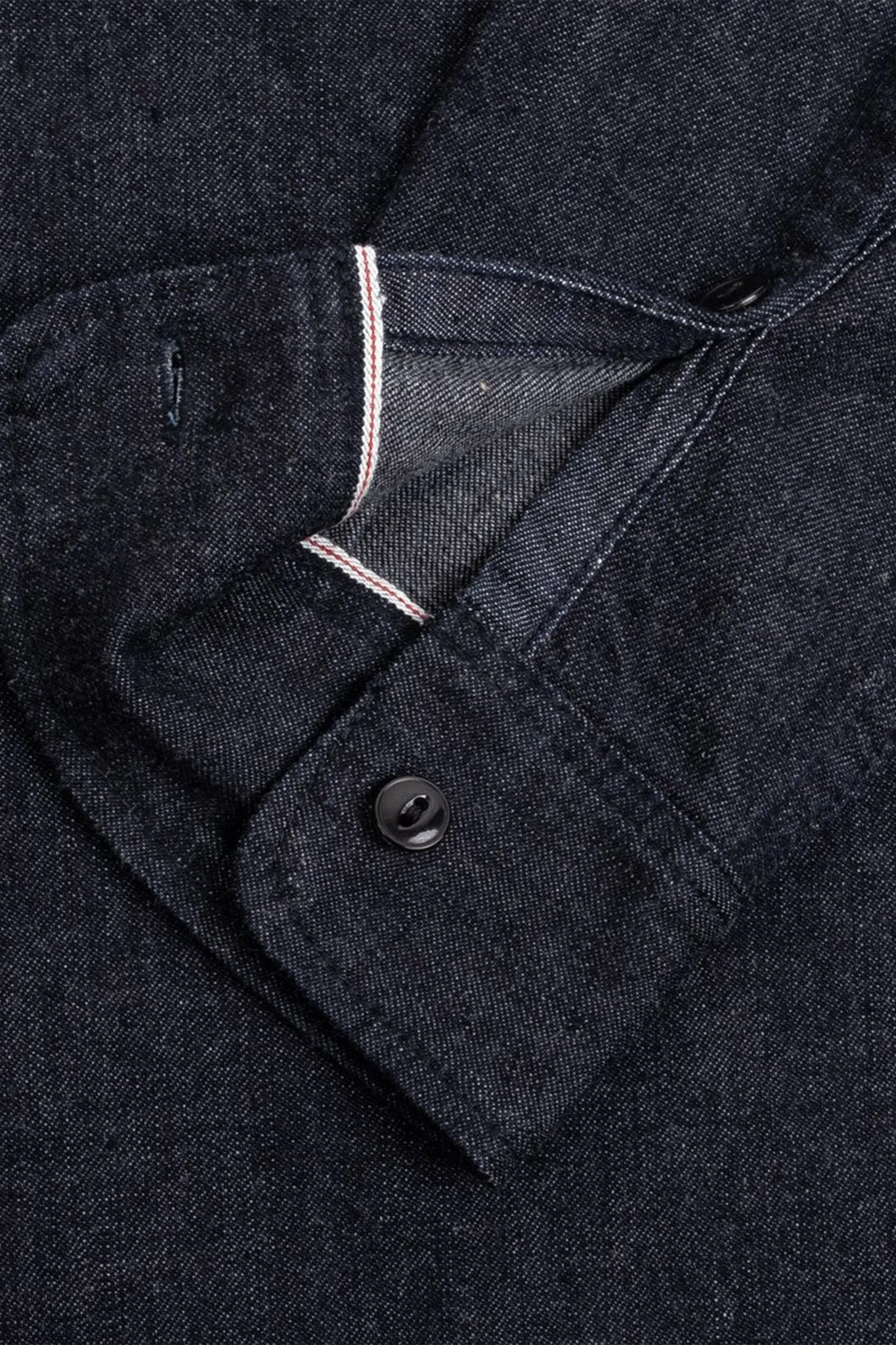 Iron Heart 10oz Selvedge Tonal Denim Work Shirt - Indigo