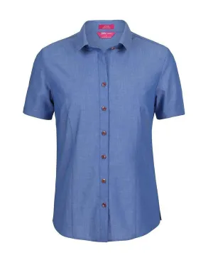 Jb's Classic Short Sleeve Fine Chambray Shirt 4FC1S