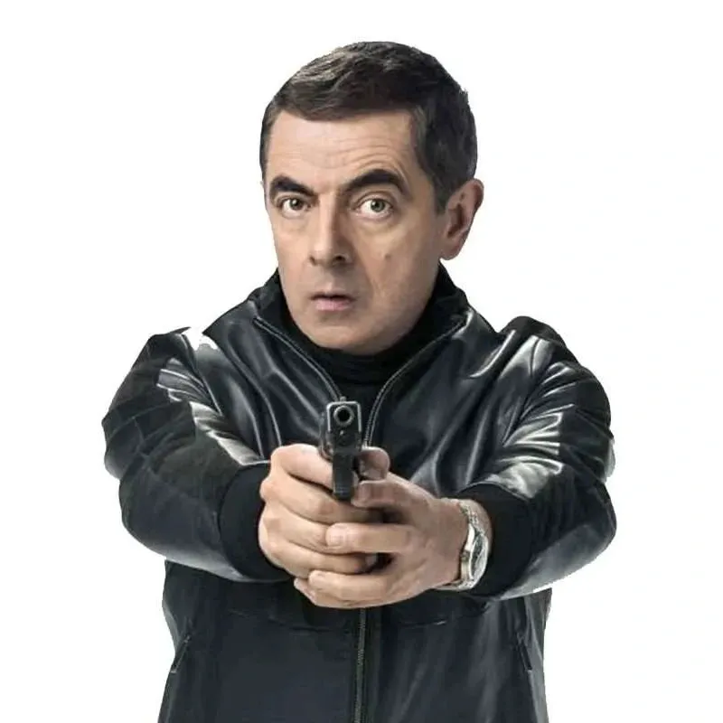 Johnny English Strikes Again Black Bomber Jacket