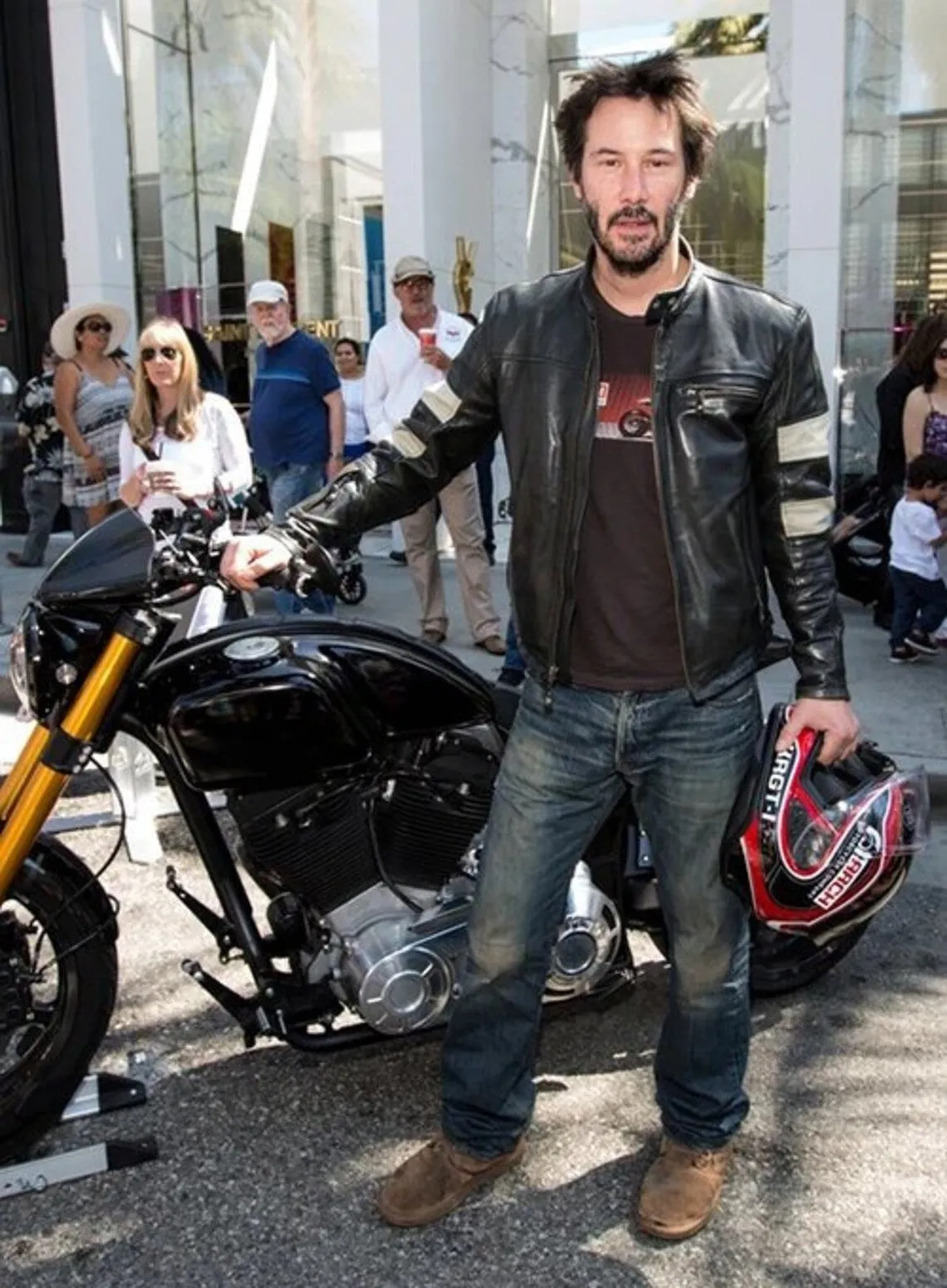 Keanu Reeves Leather Jacket | Men Celebrity Jacket | Celebrity Leather Jacket | Premium Motorcycle Leather Jacket