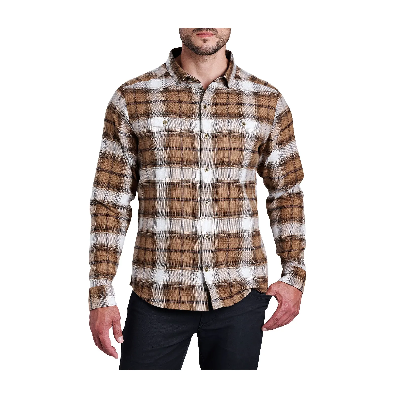 Kuhl Law Flannel Long Sleeve Shirt (Men) - Buckskin