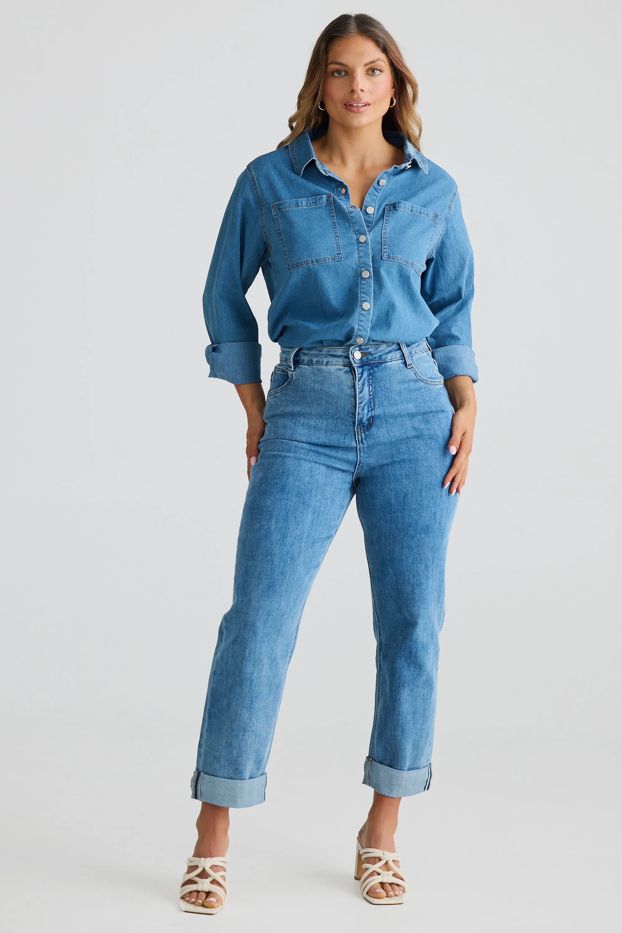 Lightweight Denim Shirt - Blue Denim