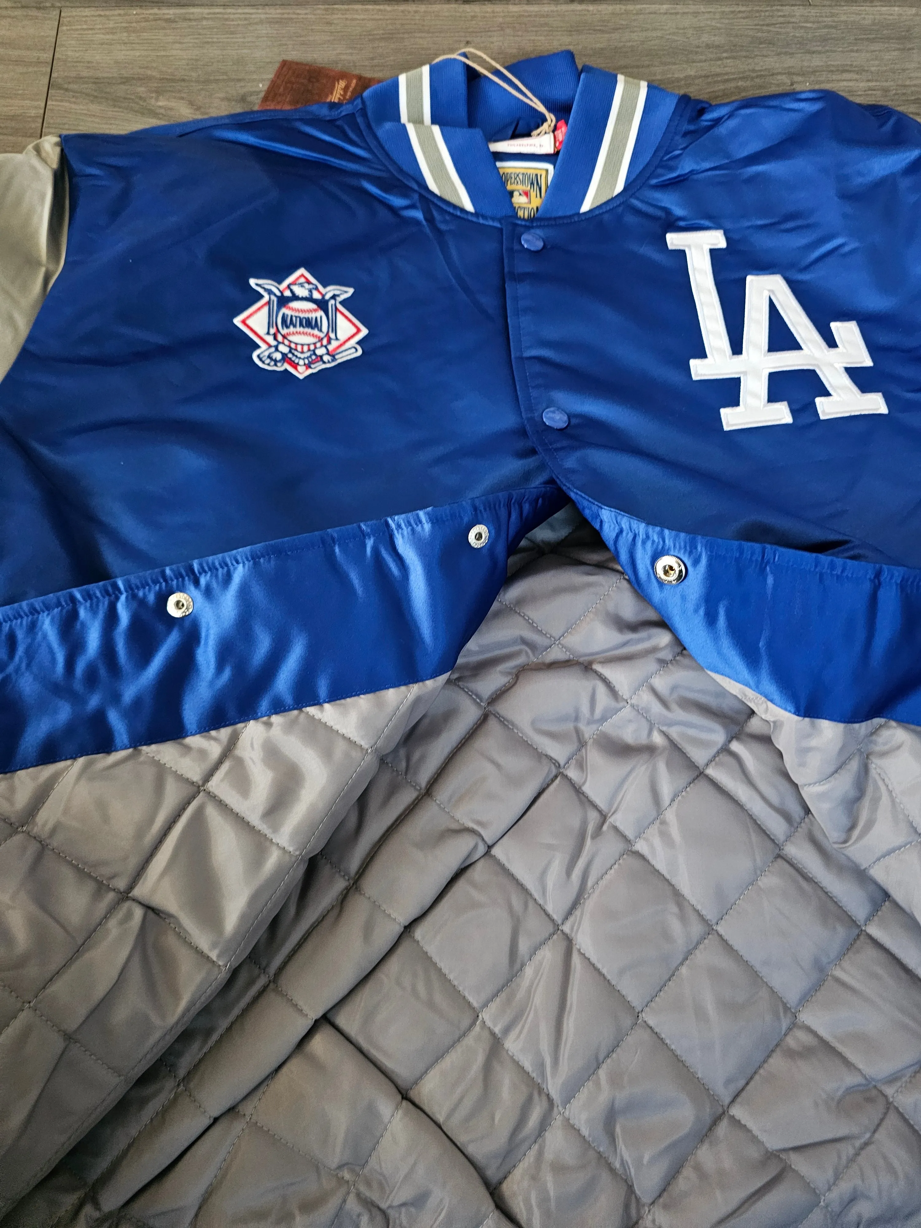 Los Angeles Dodgers Mitchell & Ness Heavyweight Satin Jacket