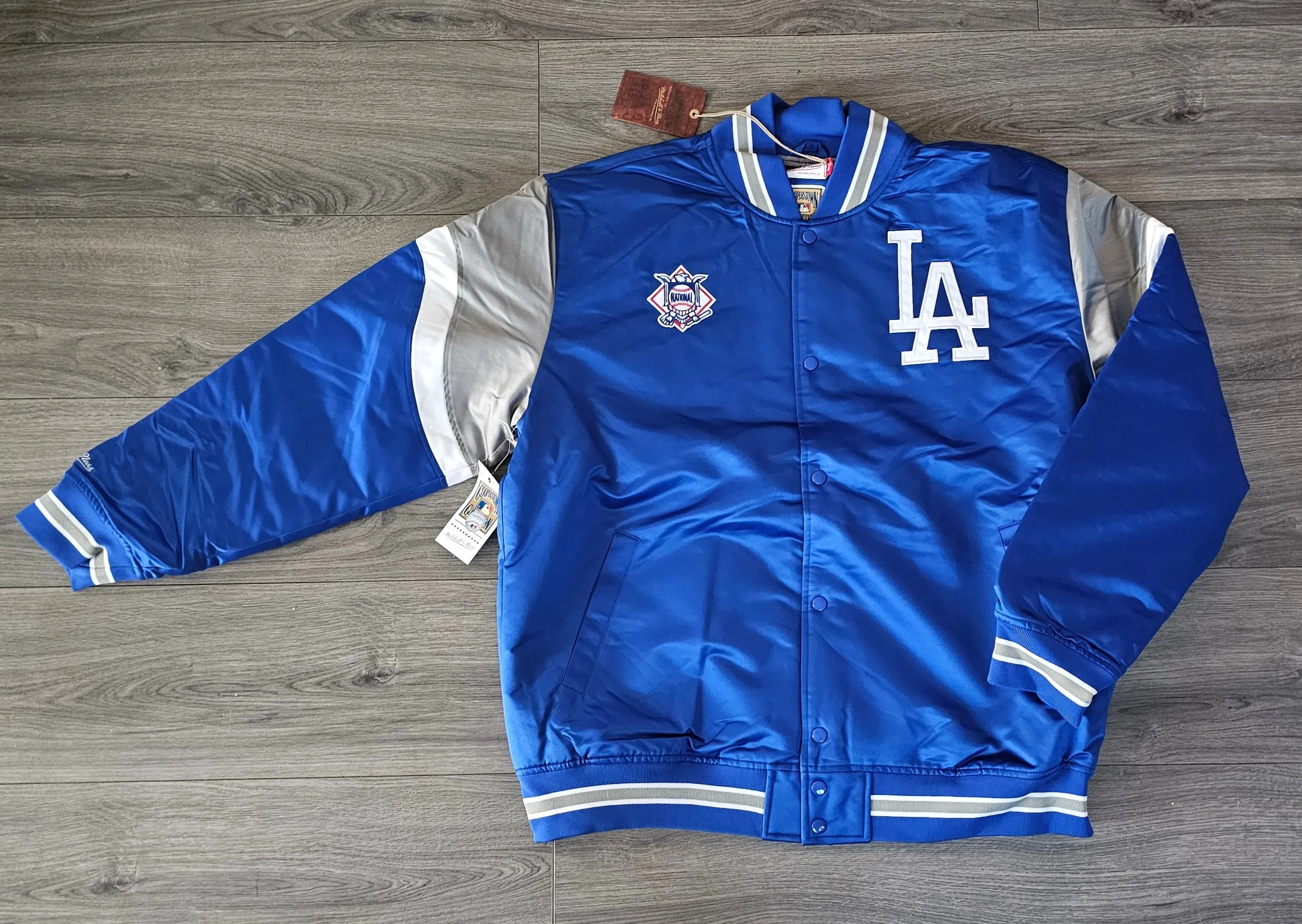 Los Angeles Dodgers Mitchell & Ness Heavyweight Satin Jacket