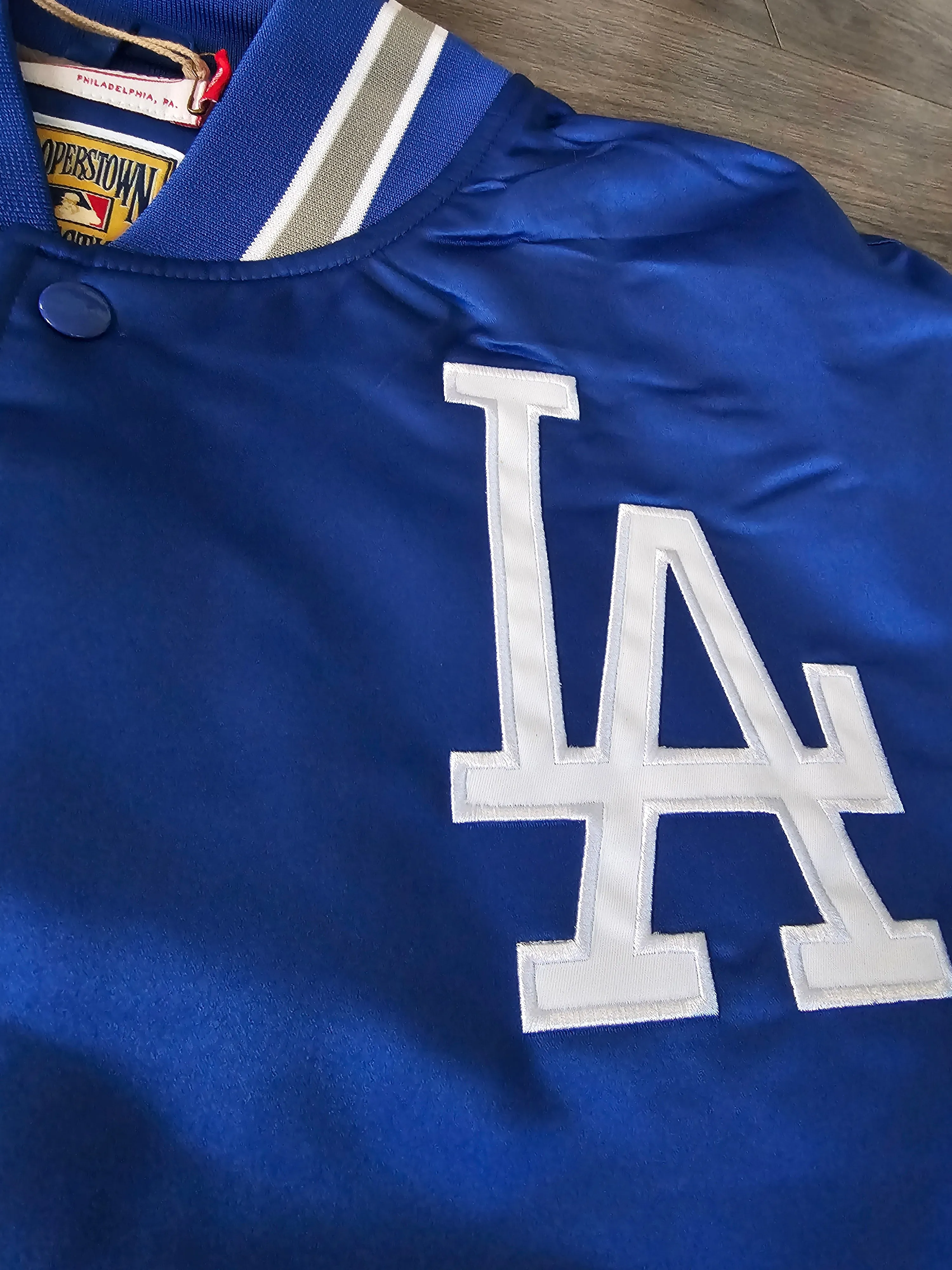 Los Angeles Dodgers Mitchell & Ness Heavyweight Satin Jacket