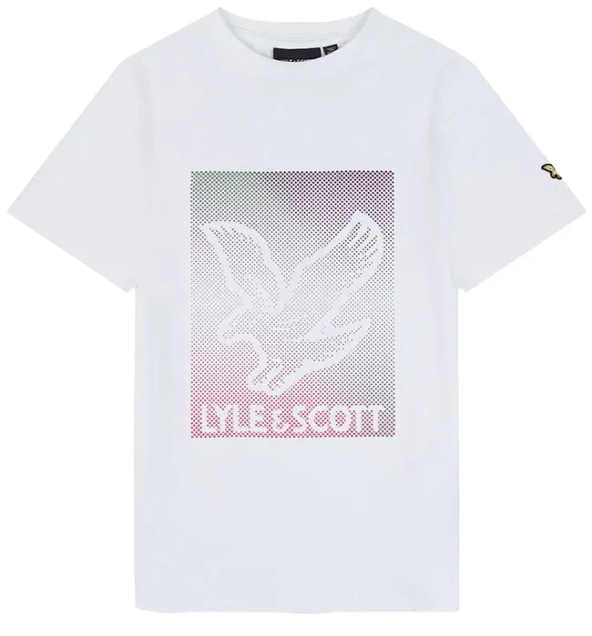 Lyle and Scott Kids Dotted Eagle Graphic T Shirt White